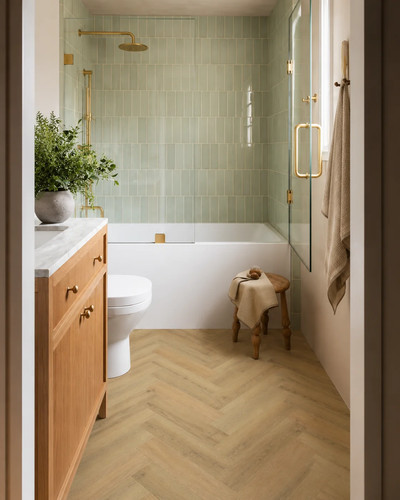 Fireside oak herringbone spc - oak,