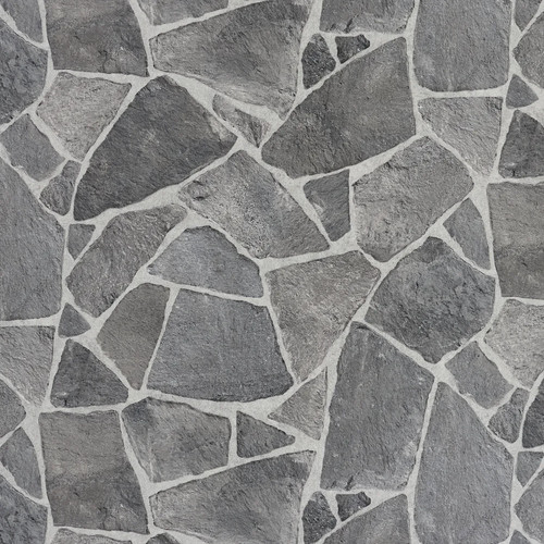 Grey vinyl flooring roll - grey,