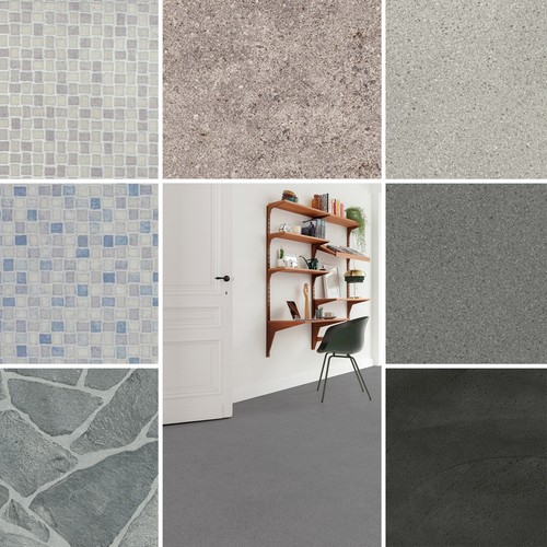 Vinyl flooring mosaic stone - &,