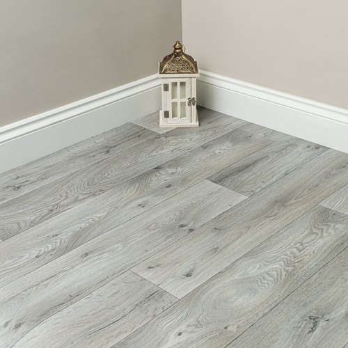 Grey vinyl flooring - grey, plank