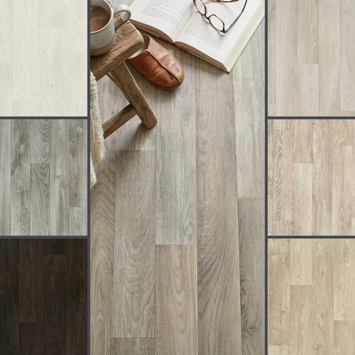 Grey wood vinyl flooring - grey,