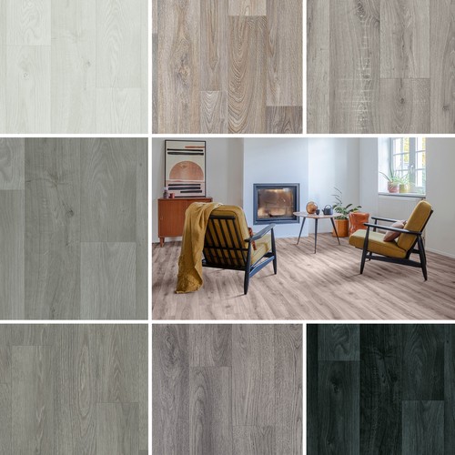 Grey wood plank effect - wood,