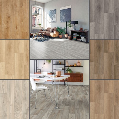Wood effect vinyl flooring - wood,