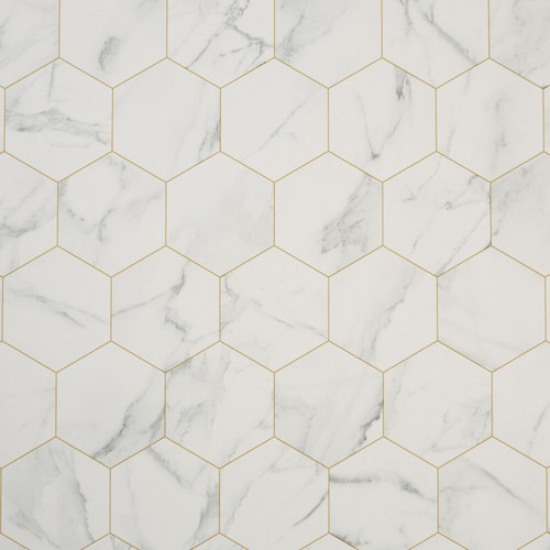 White marble vinyl flooring - white,